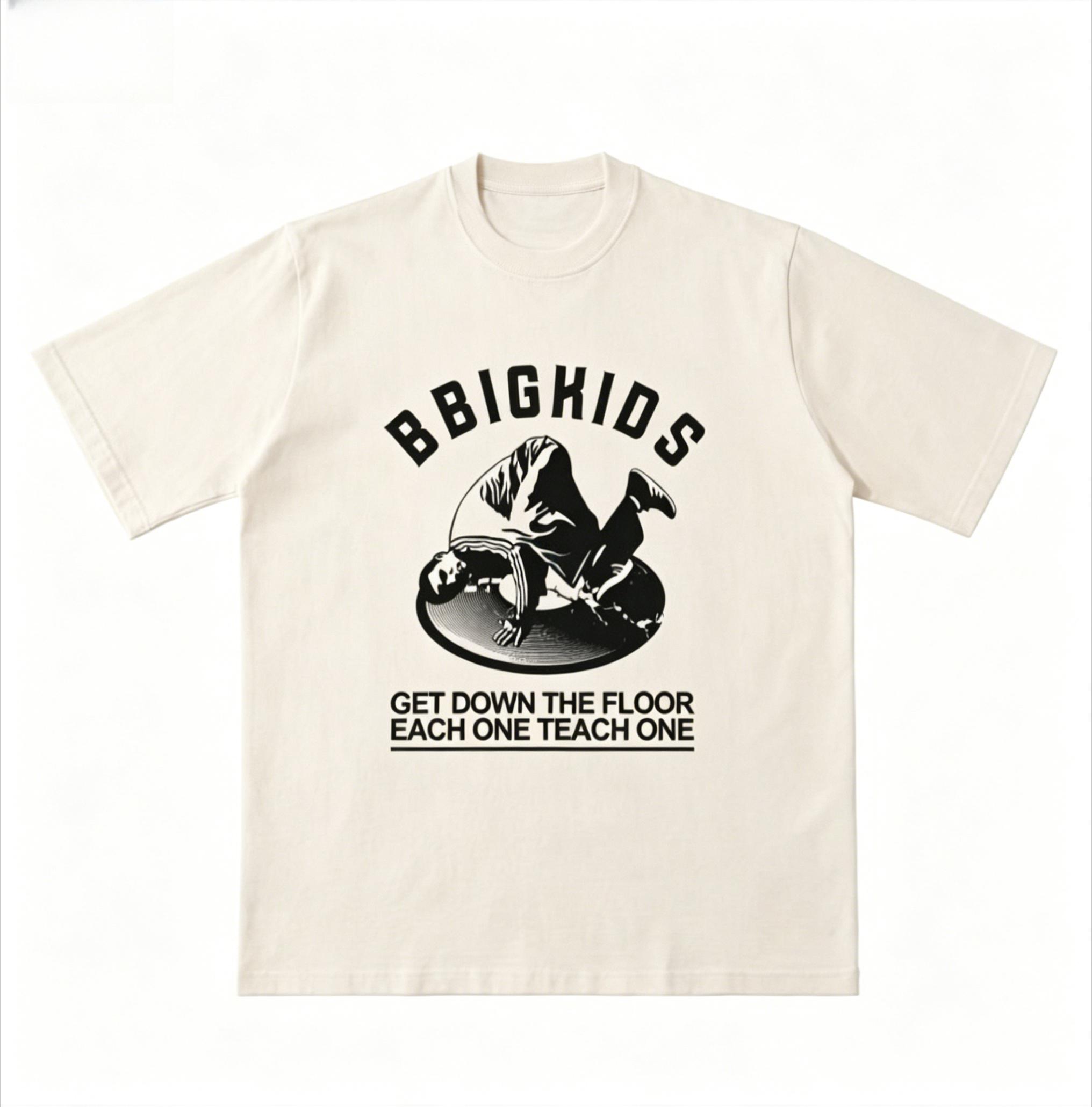 

Bboy casual print tshirt Hiphop streetwear shortsleeved shirt for Unisex and Women 2026 summer fashionable casual tshirt L