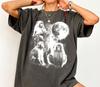 Japanese Macaque Moon T-Shirt, Retro Wildlife Animal Lover Tee