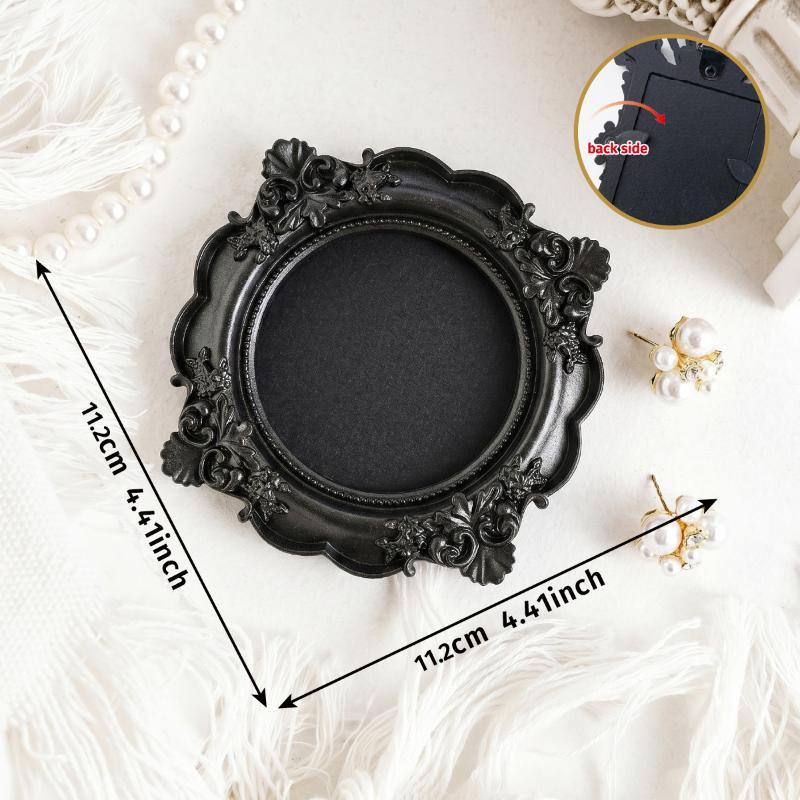 Hanging Mini Photo Frames Photographic Props Resin Vintage Picture Frame Wall Space Diy Baroque Ornate Decorative Frames Gifts