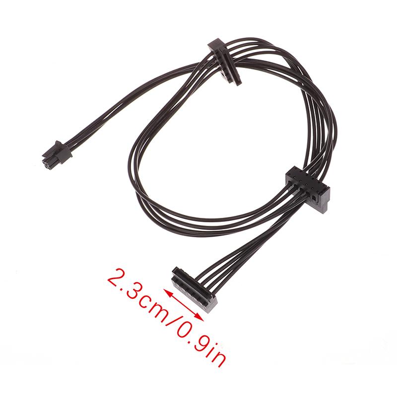 Mini 4 Pin One/Two/Threr SATA Power Supply For Lenovo Main Board Interface Small 4Pin To SATA SSD Power Supply Cable 35/45/65cm