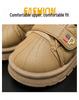 Boys' Winter Cotton Snow Boots with Velvet Lining - 2025 Martin Style for Medium & Large Kids