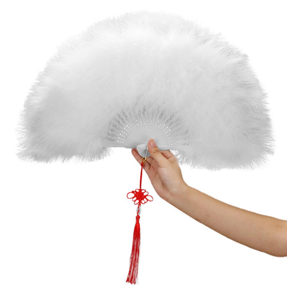Hand Fans Folding Fan Hand Portable Favor Gift Party Fans Wedding Feather Fan Performance Dj Bar Club Room Party Decoration