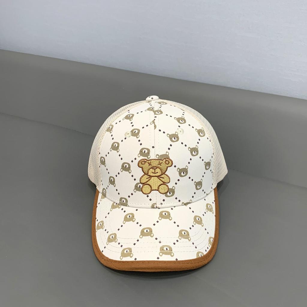 White Kahki New Fashion Baby Cartoon Hat Kids Cotton Baseball Cap Infant Toddler Adjustable Snapback Hat For Children