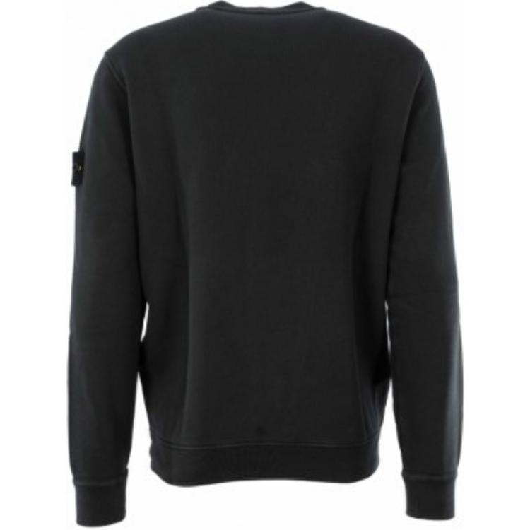 STONE ISLAND Dyed Sweatshirt Lead Grey Men Tops 811561241-V0162