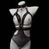 BDSM Sexy Metal Chain Linked Nipple Cover With Choker Reusable Women Bondage Choker Collar Body Chain Sex Games Toys for Women