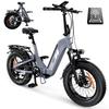 IScooter EB8 Elektrofahrrad 48V15Ah Akku 750W Motor City Elektrofahrräder 20 Zoll Reifen Faltbares E-Bike