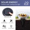 4PCS 8LED Solar Lawn Yard Led Solar Lights Buried Garden Light Waterproof Outdoor PathWay Floor Under Ground Spot Lamp