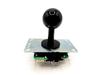 Sanwa Denshi [Latest Model] JLX2-TP-8YT-SK-K Joystick Lever (Black) / Flat Metal Plate / Lever Ball LB35-K (Black) Included / Shaft Cover Included