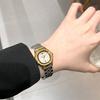 Women's Rhinestone Gypsy Stainless Steel Wristwatch Waterproof Quartz Watch