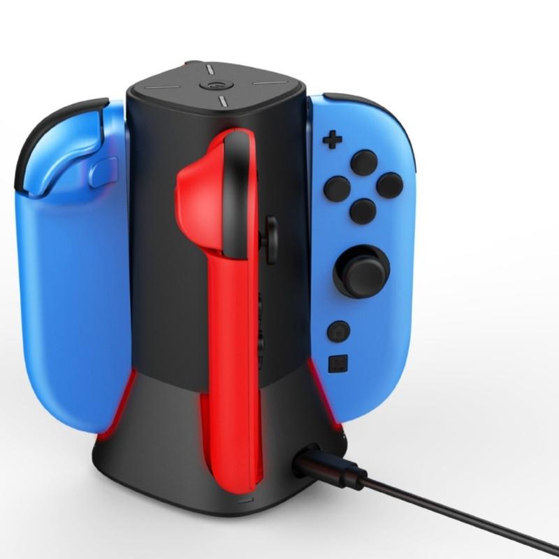 Simultaneous Charger Charging Dock For Switch2 TNS Controllers 4 Switches Remotes Portable Gaming Controller Organizers