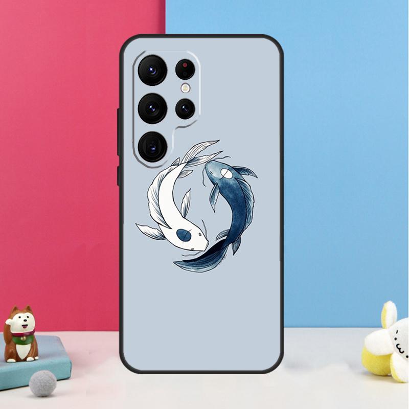 Koi Fish Yin Yang Case For Samsung Galaxy S26 S25 Ultra S20 S21 S22 S23 S24 Plus S10 S25 FE Back Cover Shell