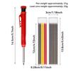 6 Colors of Woodworking Marking Pen 2.8mm Replaceable Mechanical Pencil Tools, Business Office, Drawing, Marking Supplies