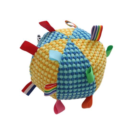 Dogs Sound Ball Puppy Toy Ball with Built-in Bell Chew-Friendly Toss And Fetch Ball for Dogs Training Interactive Play Boredom Relief