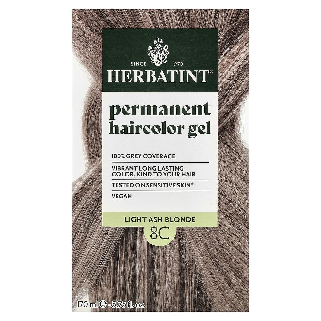 Permanent Color Gel, 8C, Light Ash Blonde, 135Ml (4.56 Fl Oz)