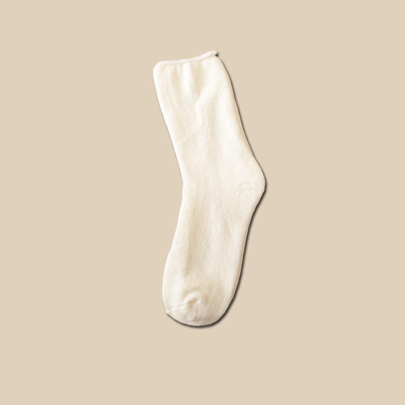 

Men s Winter Cashmere Socks for Middle-aged and Elderly People, Thickened and Padded Mid-calf Thick Socks, Loose-fitting Sleep Socks 1 pair білий