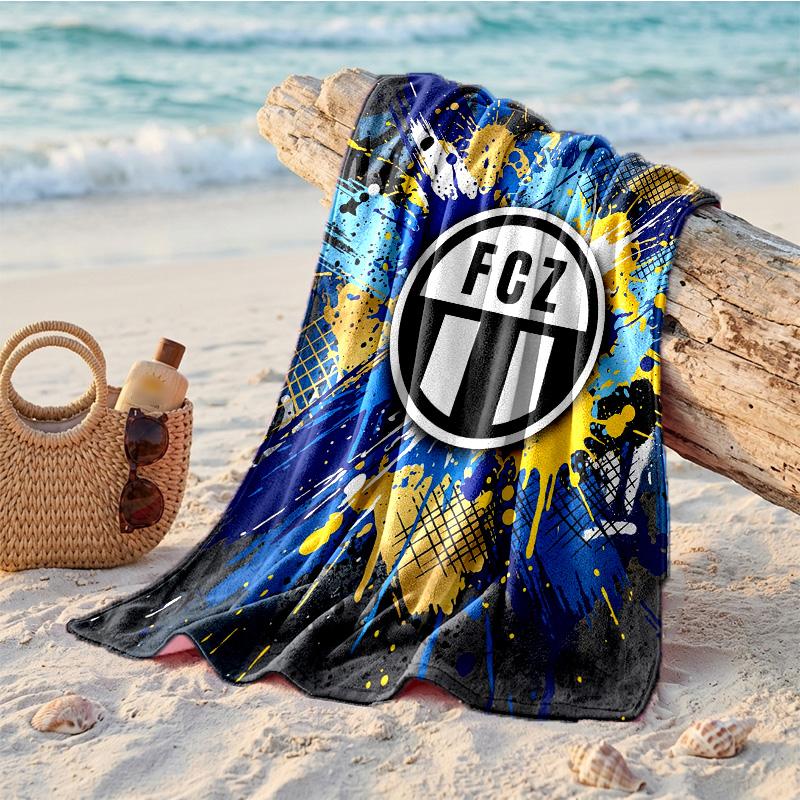 FC Zürich Print Mikrofaser Strandtuch Schnelltrocknend Saugfähig Großes Handtuch für Strand Schwimmen Reisen