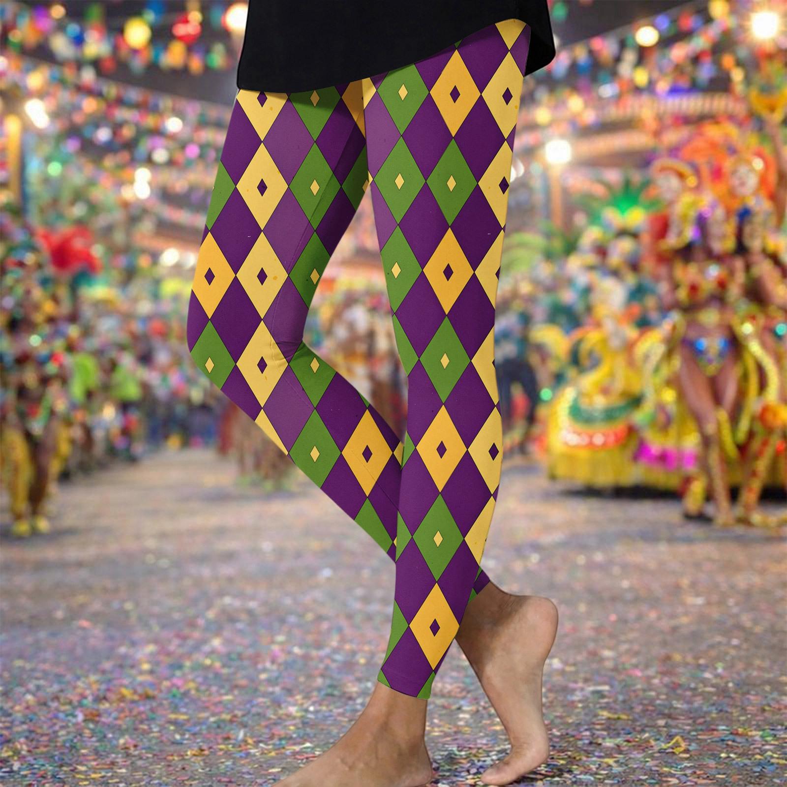 

Leggings For Women High Waisted Printed Soft Stretchy Workout Yoga Pants Gifts XL жовтий