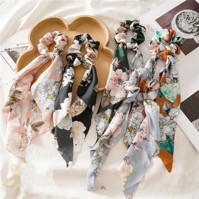 Blumenschleife Stoff Haarschleife Pferdeschwanzband Damen Vielseitiges Gummiband Dreieck Haarschmuck