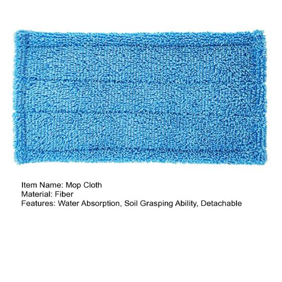 Mop Cloth Replaceable Wet/Dry Use Water Absorption Soil Grasping Ability Detachable Wide Compatibility Mop Pad for Swiffer Sweeper