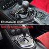 Carbon Fiber Style Manual Gear Shift Panel Cover Trim Accessories for Nissan 370Z
