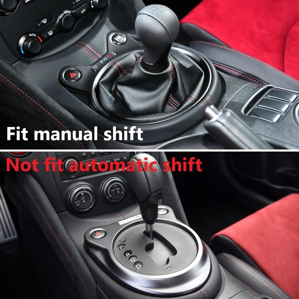 Carbon Fiber Style Manual Gear Shift Panel Cover Trim Accessories for Nissan 370Z