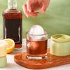 Ice Cube Mold Large Spherical Silicone Ice Ball Maker Fast Freezing Clear Bubble-Free Ice Cubes Easy Push Release Ice Tray for Whiskey Wine Cocktails
