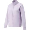 Li Ning Sports Lifestyle Series Solid Color Stand Collar Zip Long Sleeve Sweatshirt Women Sweatshirt Silk-Purple AWDTA54-3