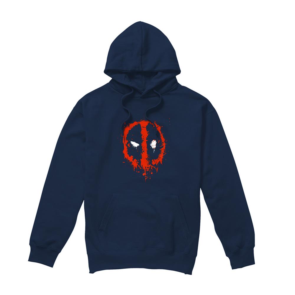 Deadpool Unisex Adult Painted Logo Hoodie