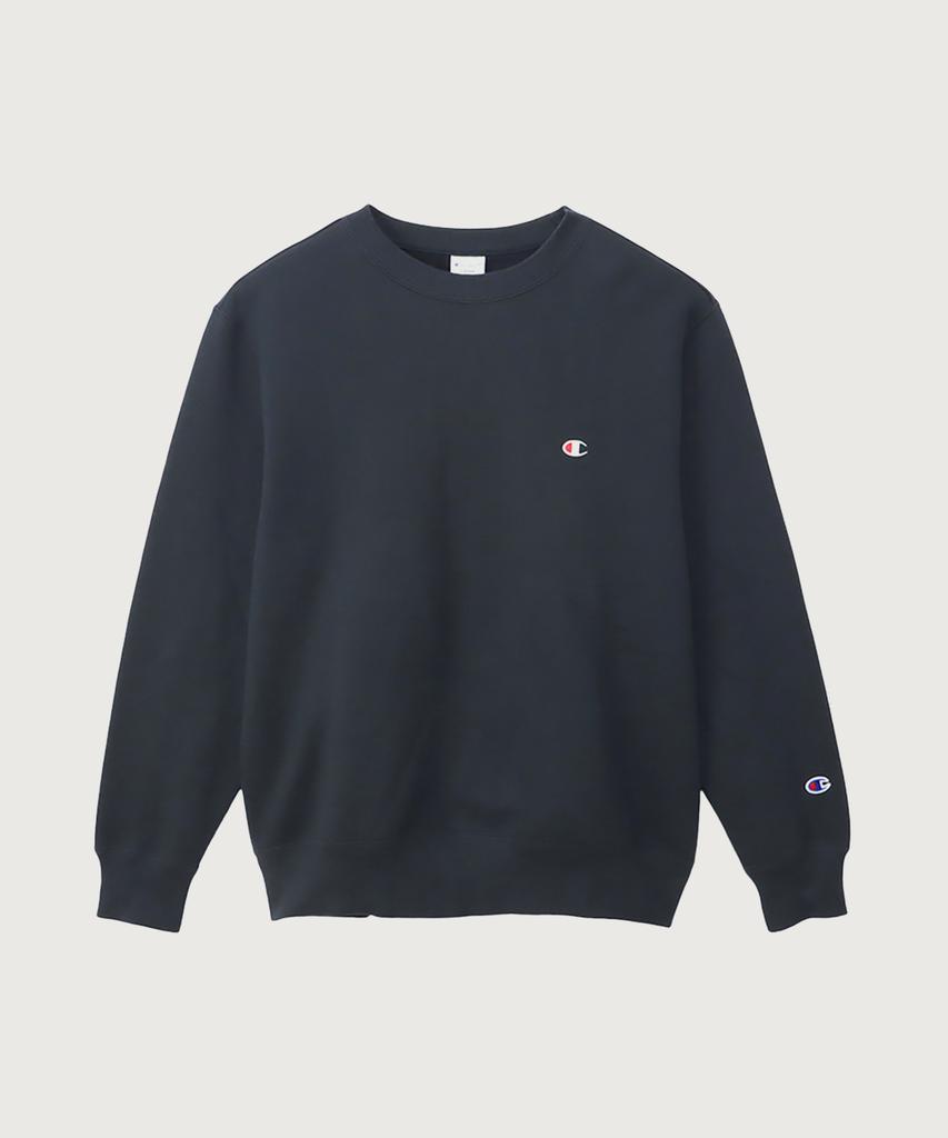 Champion C-Logo Regular Fit Crew Neck Sweatshirt Navy