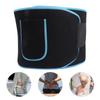 Waist Support Trimmer Belt Elastic Sports Fitness Waistband   Body Brace 124 X 23cm(Black Blue )
