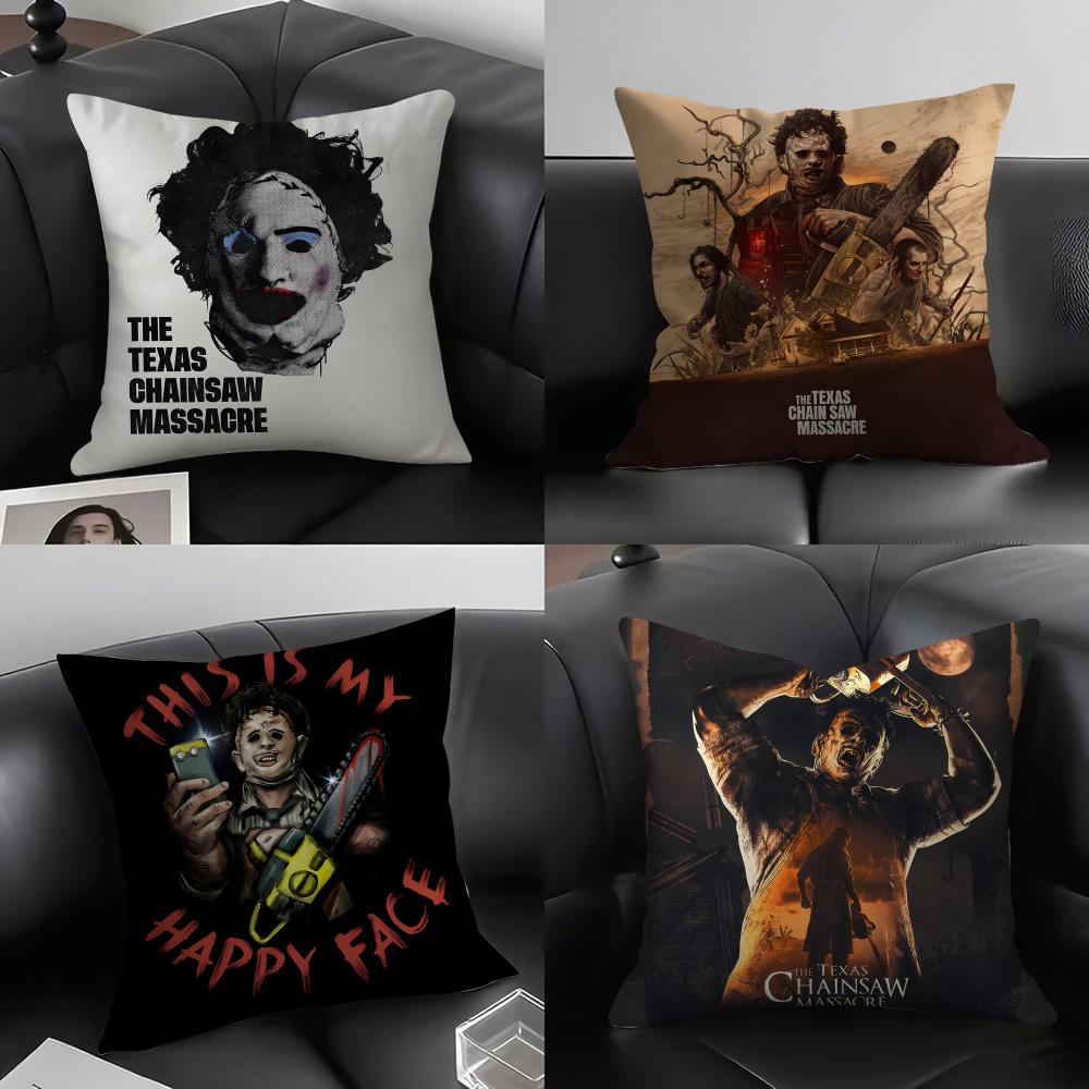 SSaw MassacreE Movie Cushion Cover Pillowcase Ultra Soft Skin Friendly Fabric Cloud Like Comfort Concealed Zipper