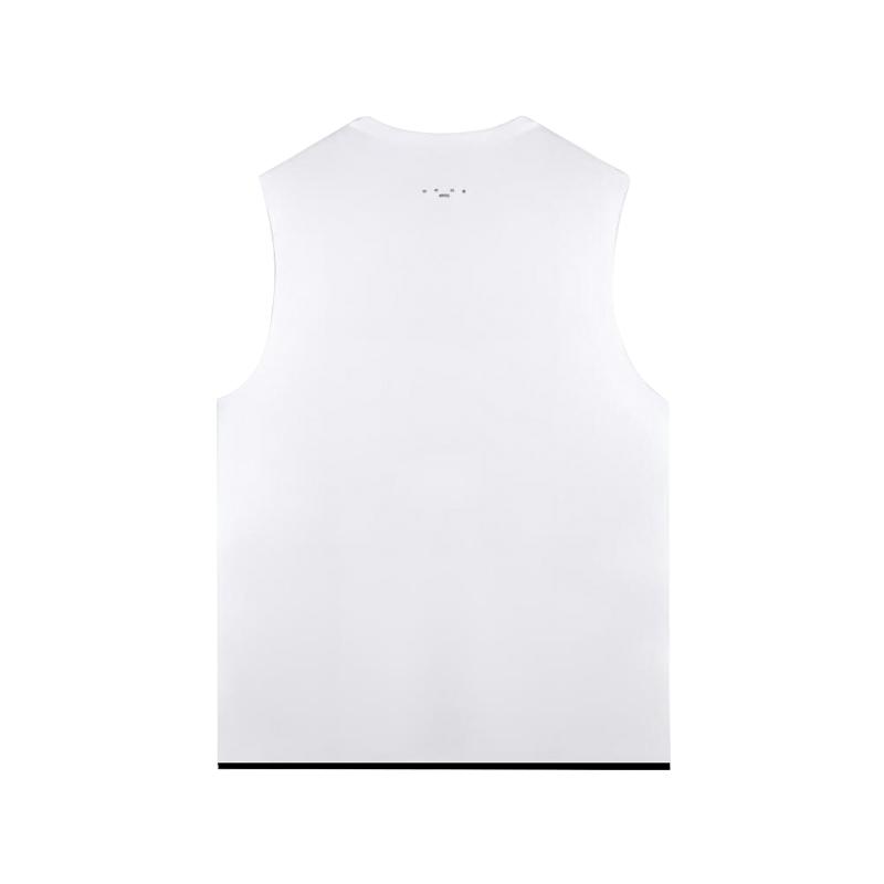 Li Ning Sports Comfortable Simple Versatile Summer Casual Lightweight Breathable Sleeveless Top Fitness Training Unisex tops White YVSW023-1