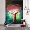 Life Tree Tapestry Fantasy Starry Sky Wall Hanging Cloth Cartoon Fantasy Home Wall Decoration Bedroom Background Wall Decoration