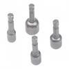 Magnetic Nut Driver Socket Set 4pcs 6 8 10 13mm Hex Shank 14 Inch Drill