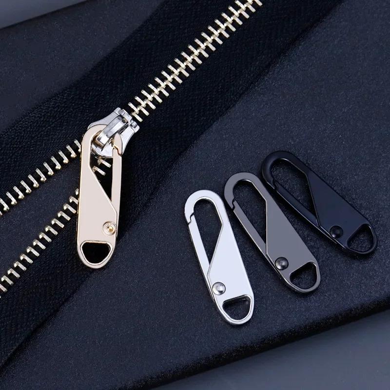 5PCS Sewing Universal Zipper Puller Detachable Metal Zipper Heads Repair Kits DIY Craft Sliders Clothes Accessories Confection
