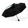 Black Husky pattern, automatic folding umbrella, portable and foldable design, 8 ribs, a Christmas or birthday gift.