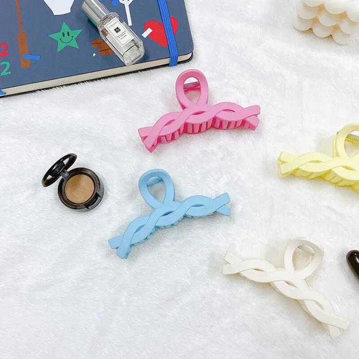 Macaron Soft Matte Twist Hair Clip Updo 4 Colors