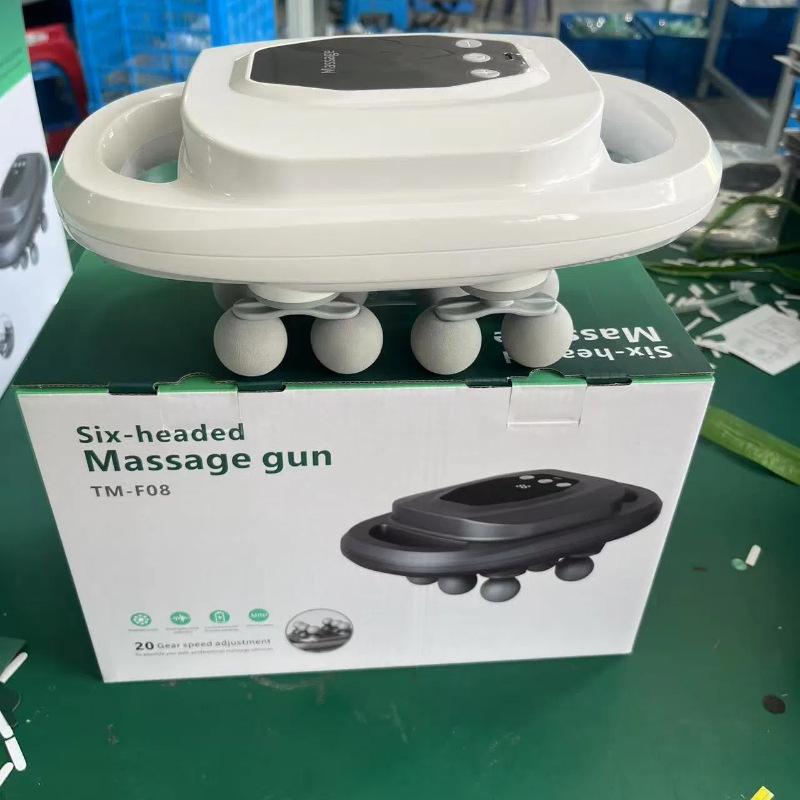 12-Head LCD Deep Tissue Muscle Massager with High-Frequency Vibration