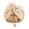 Hair Care Hat Adjustable Telescopic Double Layer Satin Shower Cap Knotted Design Waterproof Hair Bonnet