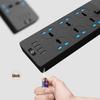 5m 6-Outlet Power Strip with Switch and USB Ports