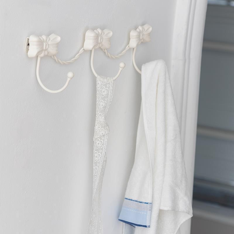 Cute Bow Wall Metal Hooks for Clothes Hats Bag Door Hook Hanger Wall Hanging Retro Clothe Hook