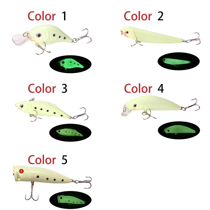 Minnow Luminoso Pencil Popper VIB Esca da Pesca Simulazione