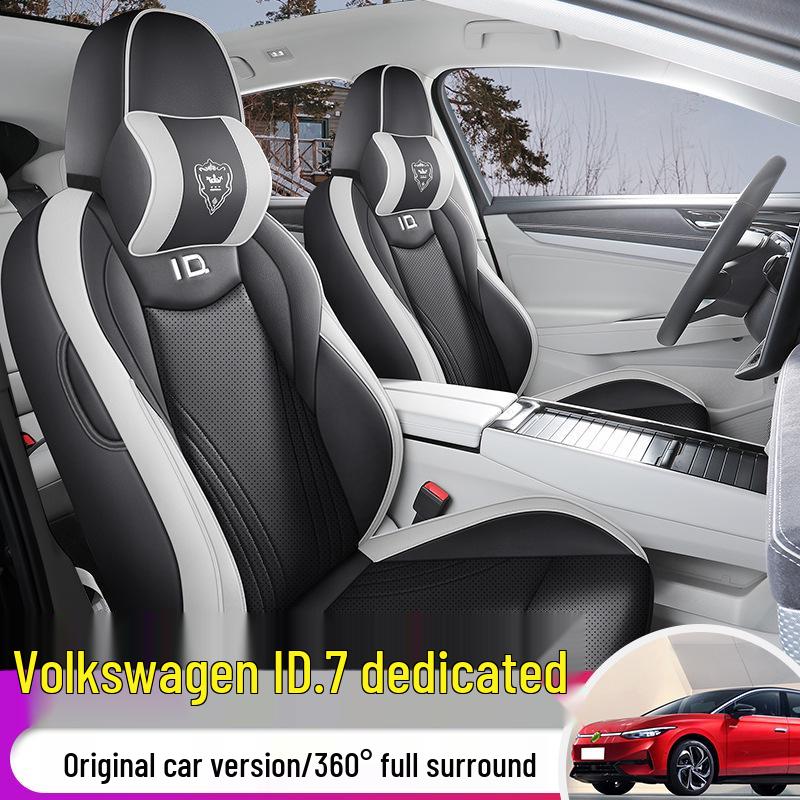 2024 VW ID.7 First Edition Leather Seat Covers - All-Season, Full Surround Design