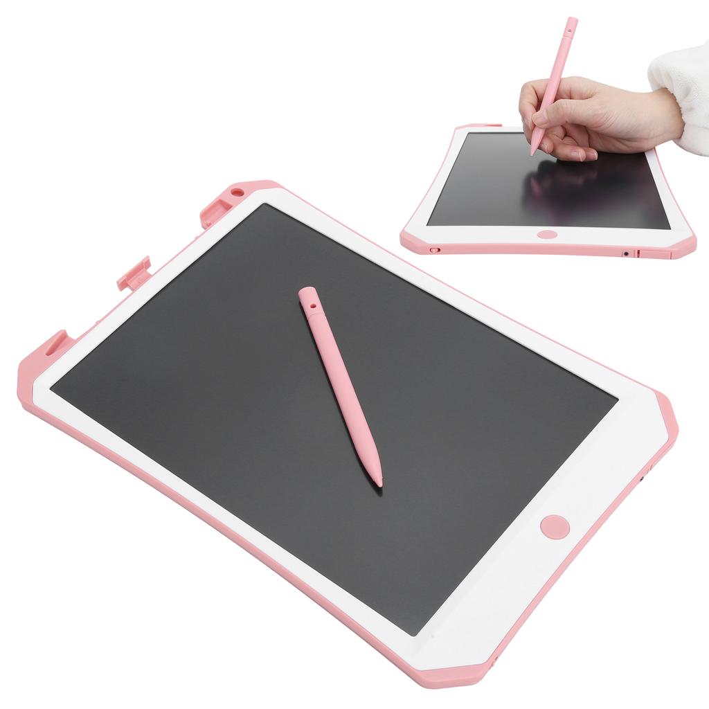 11inch LCD Writing Tablet Electronic Graphic Pad Memo Boards Kids Drawing Writing ToysPink White