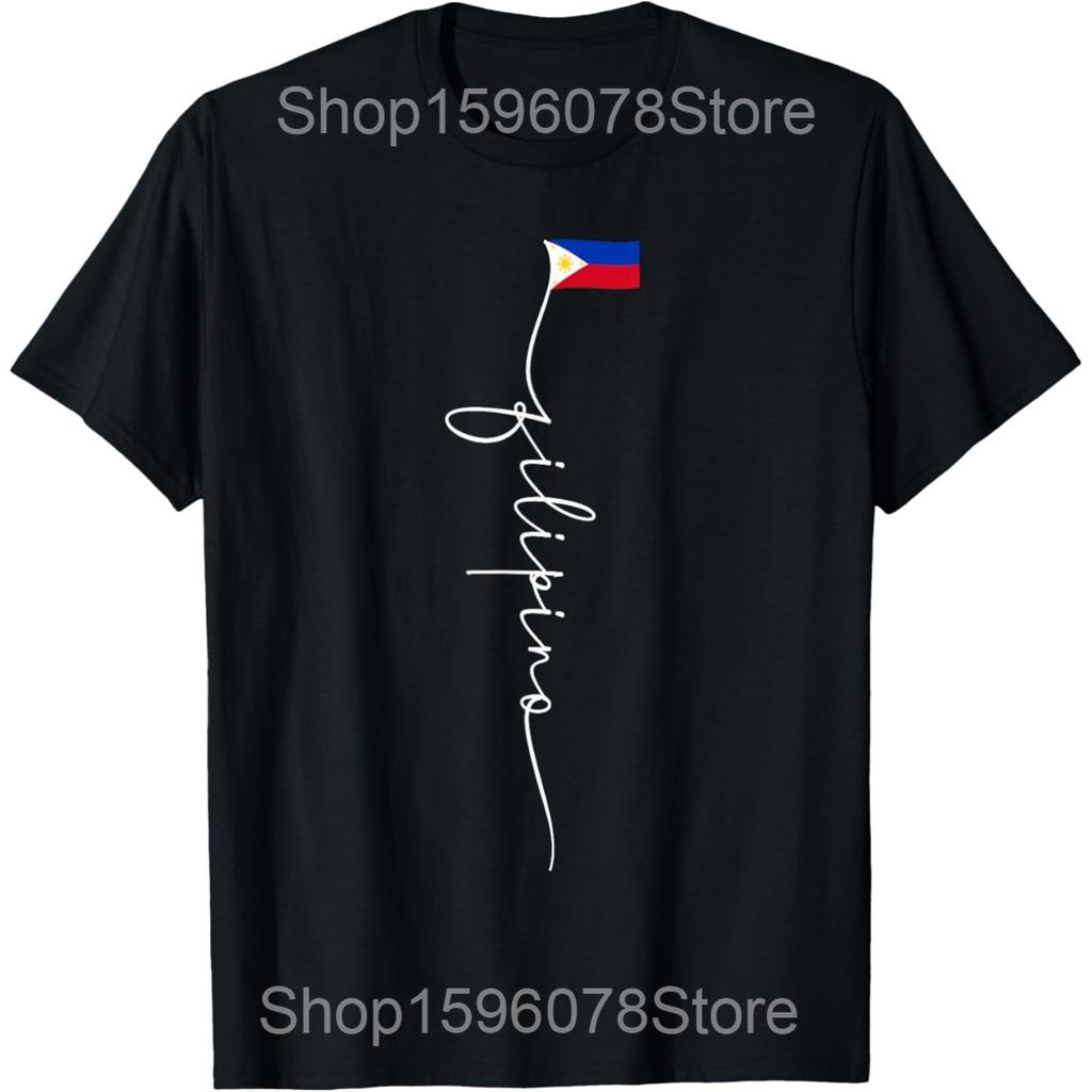 Funny Philippines Filipino Flag Graphic T Shirts Men Women Cotton Humor Streetwear Tee Shirt Short Sleeve Unisex Loose Clothing
