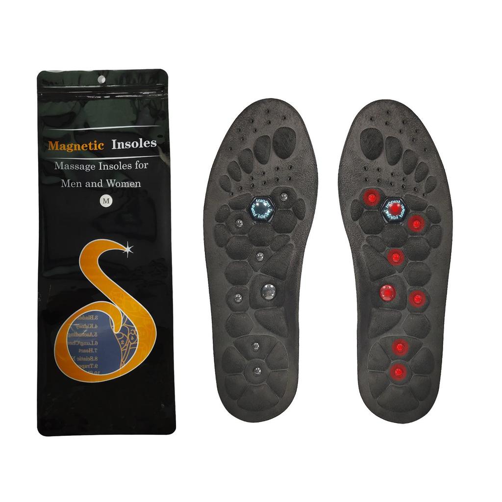 Magnetic Acupressure Massage Shoe Insoles - Shock-Absorbing EVA Cushion, Breathable Non-Slip Design for Arch Support & Foot Cushioned Comfort Insole