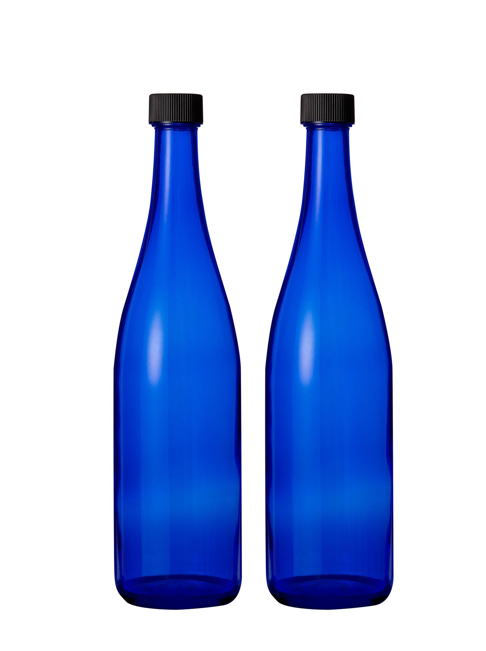 

Two 720ml blue bottles, perfect for Blue Solar Water