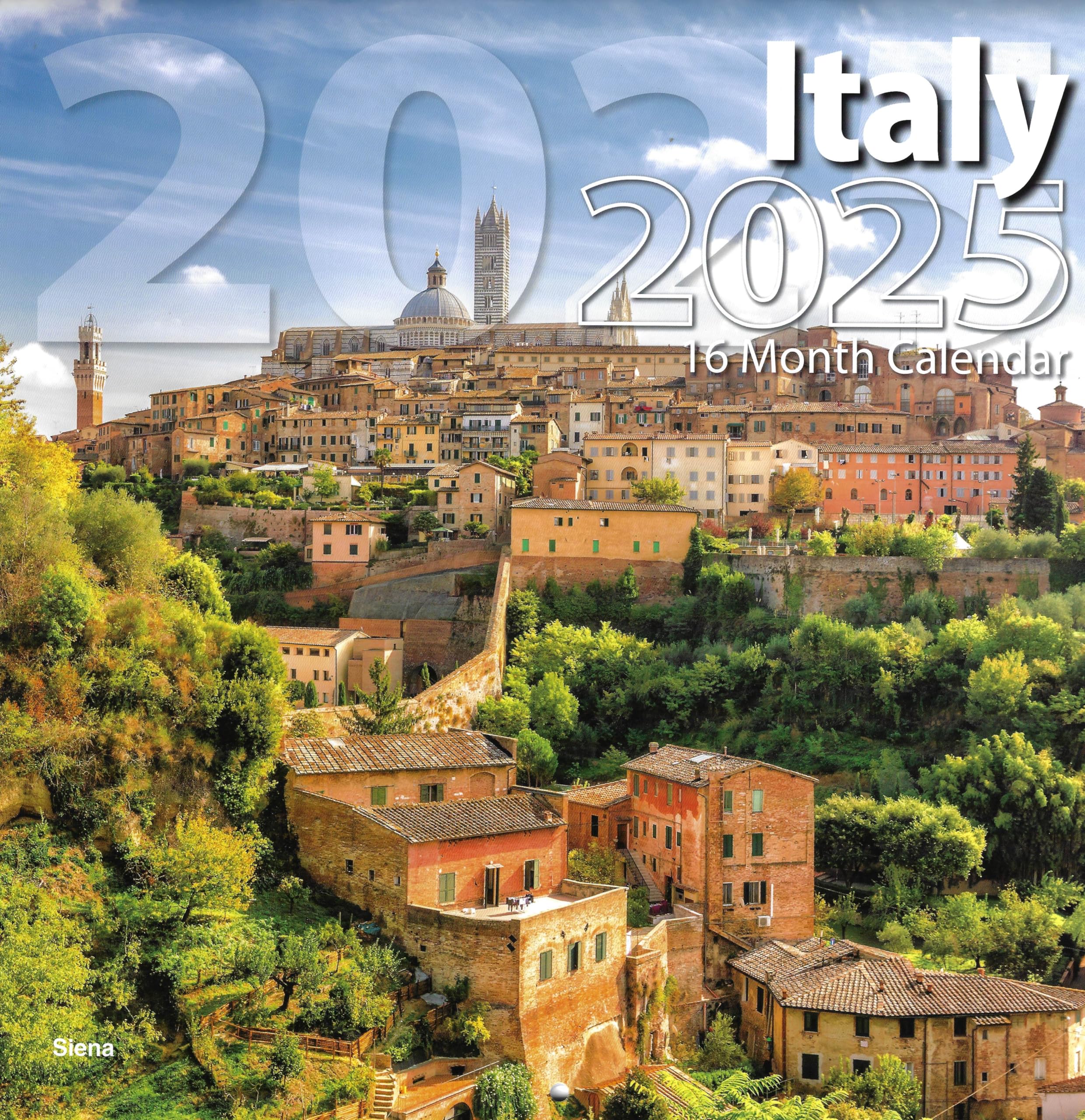 

2025 Italian full-size wall calendar for planning, scheduling and organizing.