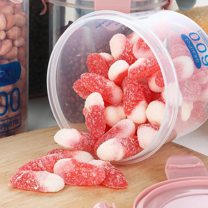 Round Dopamine Leak-Proof Food Grade Fresh-Keeping Jar for Dorm and Home Use