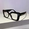 Trendy Women Glasses Frame Stylish Square Brand Design Eyewear Oversize Eyeglasses for Decoration Photograph